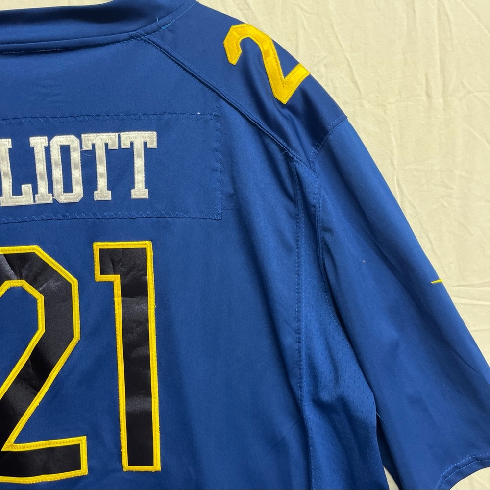 Mens XXL Ezekiel Elliot Pro Bowl Jersey NFC Blue #21 Nike NFL - Picture 7 of 13